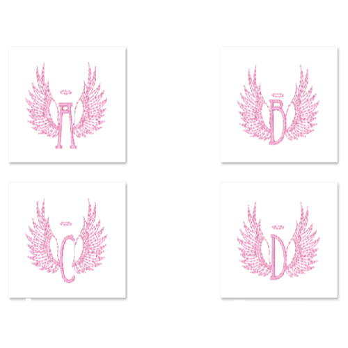Angel Wing Alphabet Set