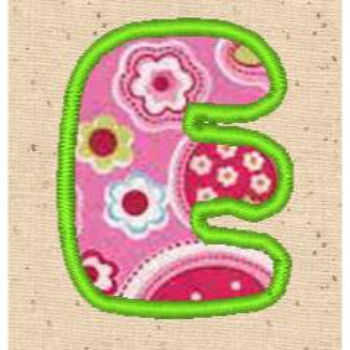 Applique Alphabet E