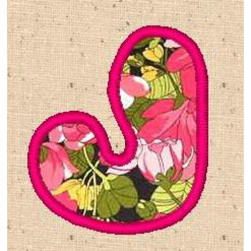 Applique Alphabet J
