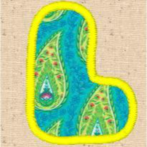 Applique Alphabet L
