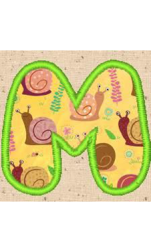 Applique Alphabet M