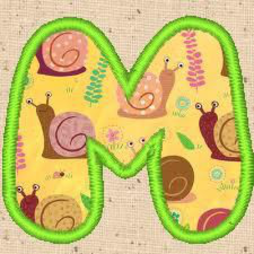 Applique Alphabet M
