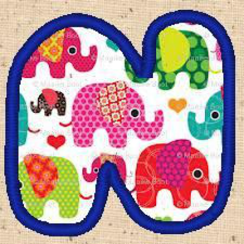Applique Alphabet N