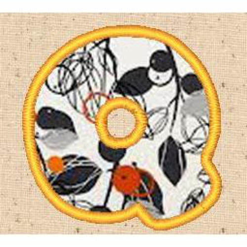 Applique Alphabet Q