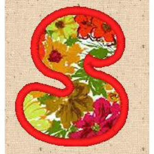 Applique Alphabet S