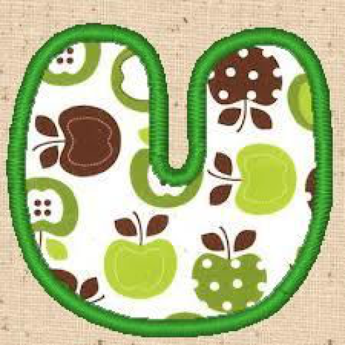 Applique Alphabet U