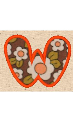 Applique Alphabet W