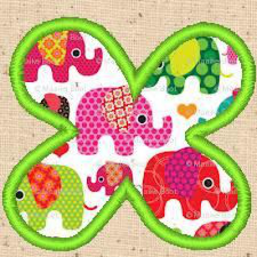 Applique Alphabet X