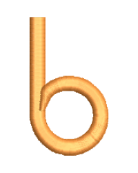 Arty Lower case b
