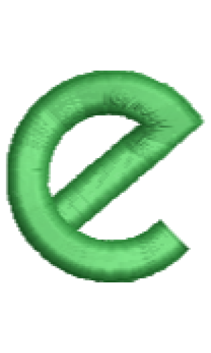 Arty Lower case e