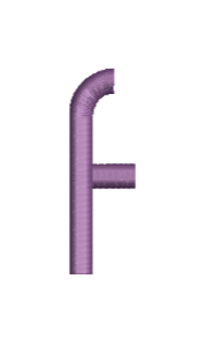 Arty Lower case f