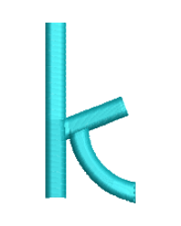 Arty Lower case k