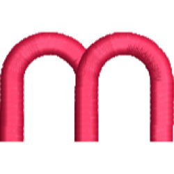 Arty Lower case m