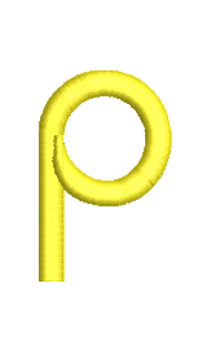 Arty Lower case p