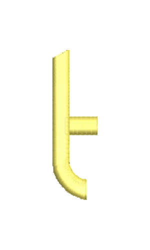 Arty Lower case t