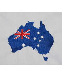 Australian Map Flag