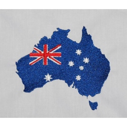 Australian Map Flag