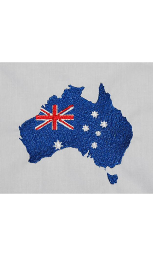Australian Map Flag