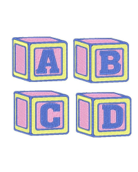 Baby Block Alphabet Set