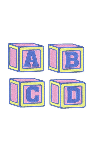 Baby Block Alphabet Set