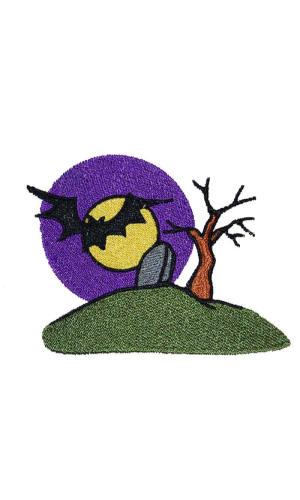 Bat And Tombstone