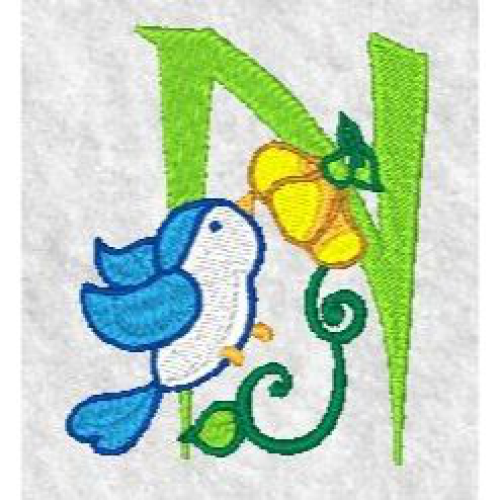 Bird Alphabet N Bird Alphabet N