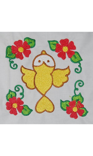 Bird With Flowers 03