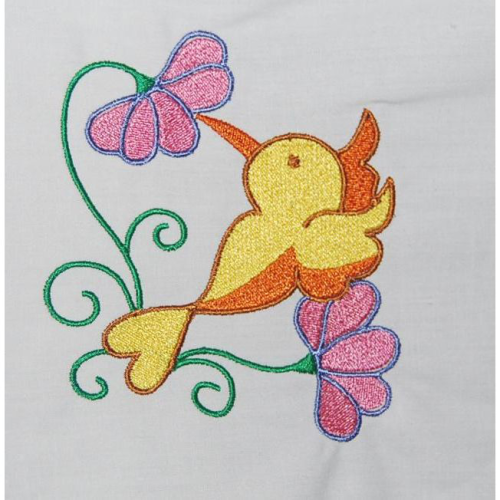 Bird With Flowers 05