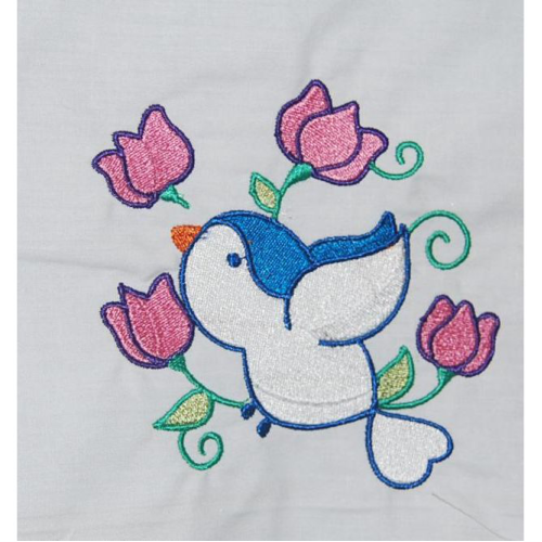 Bird With Flowers 06
