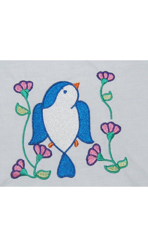Bird With Flowers 07