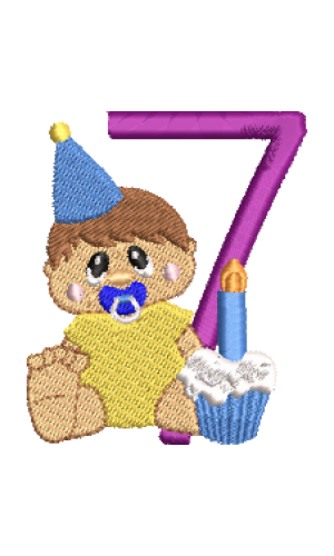 Birthday Baby Boy 7 Birthday Baby Boy 7