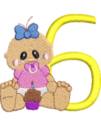 Birthday Baby Girl 6