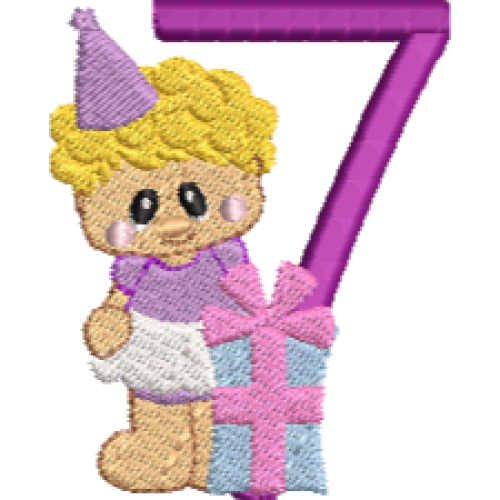 Birthday Baby Girl 7