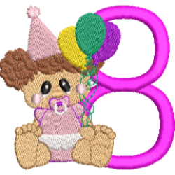 Birthday Baby Girl 8