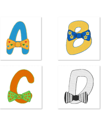 Bow Tie Alpabet Set