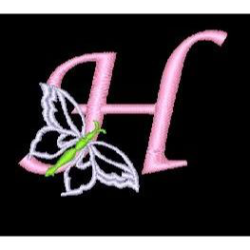 Butterfly Alphabet H