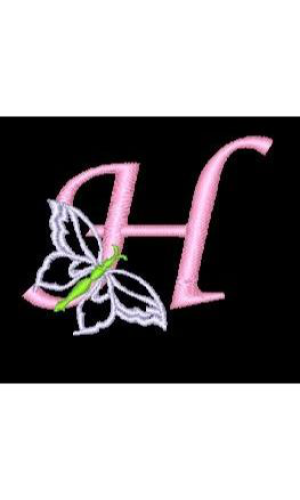 Butterfly Alphabet H