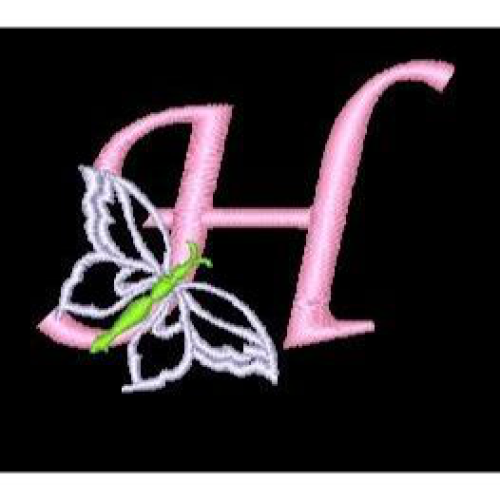 Butterfly Alphabet H