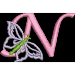 Butterfly Alphabet N