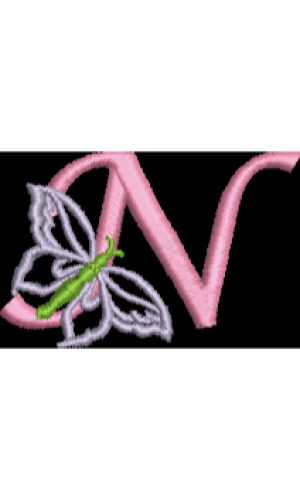 Butterfly Alphabet N