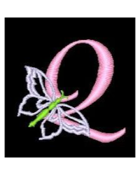 Butterfly Alphabet Q