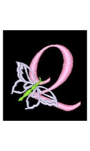 Butterfly Alphabet Q