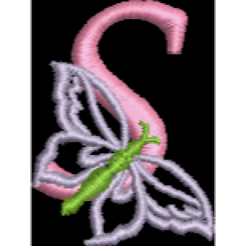 Butterfly Alphabet S