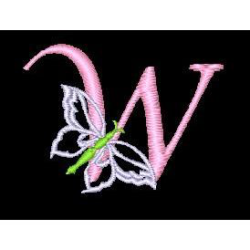 Butterfly Alphabet W