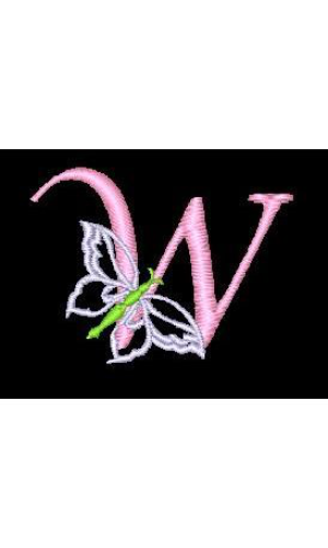 Butterfly Alphabet W