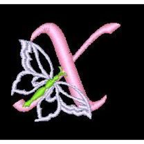 Butterfly Alphabet X