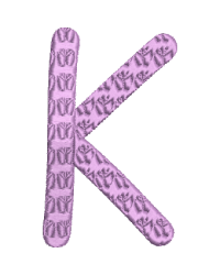 Butterfly Font K