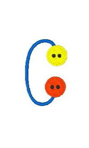 Button Alphabet C