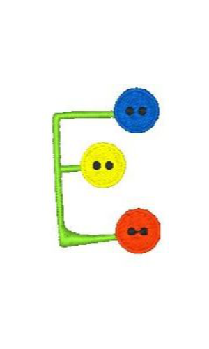 Button Alphabet E