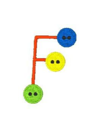 Button Alphabet F